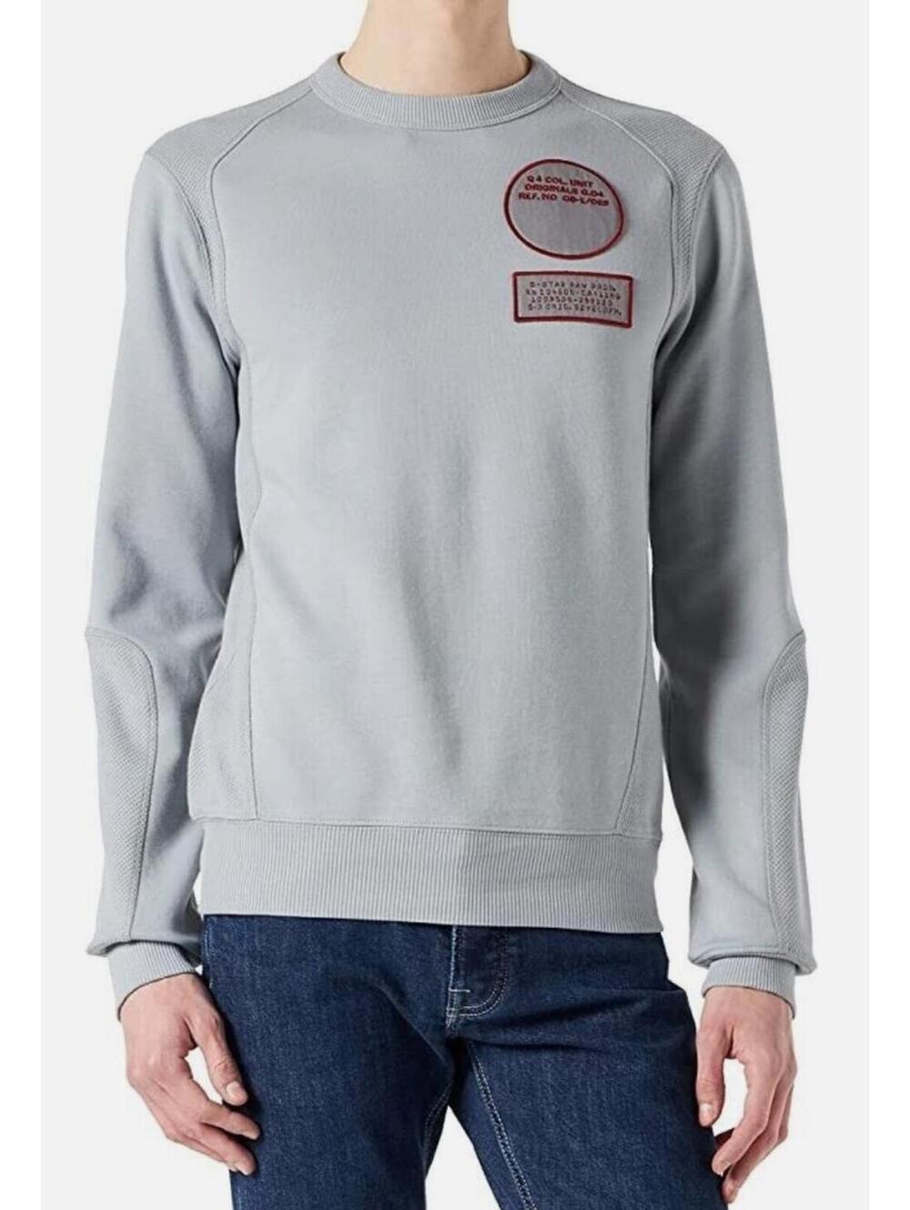 G-Star Raw Men's Moto Sweater - Correct Grey Size Large